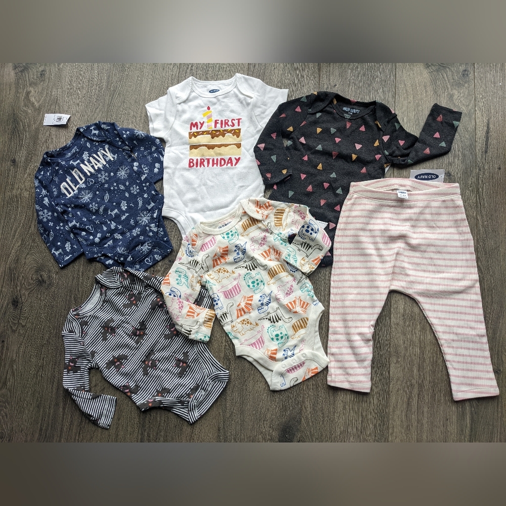Old Navy onesies + pants